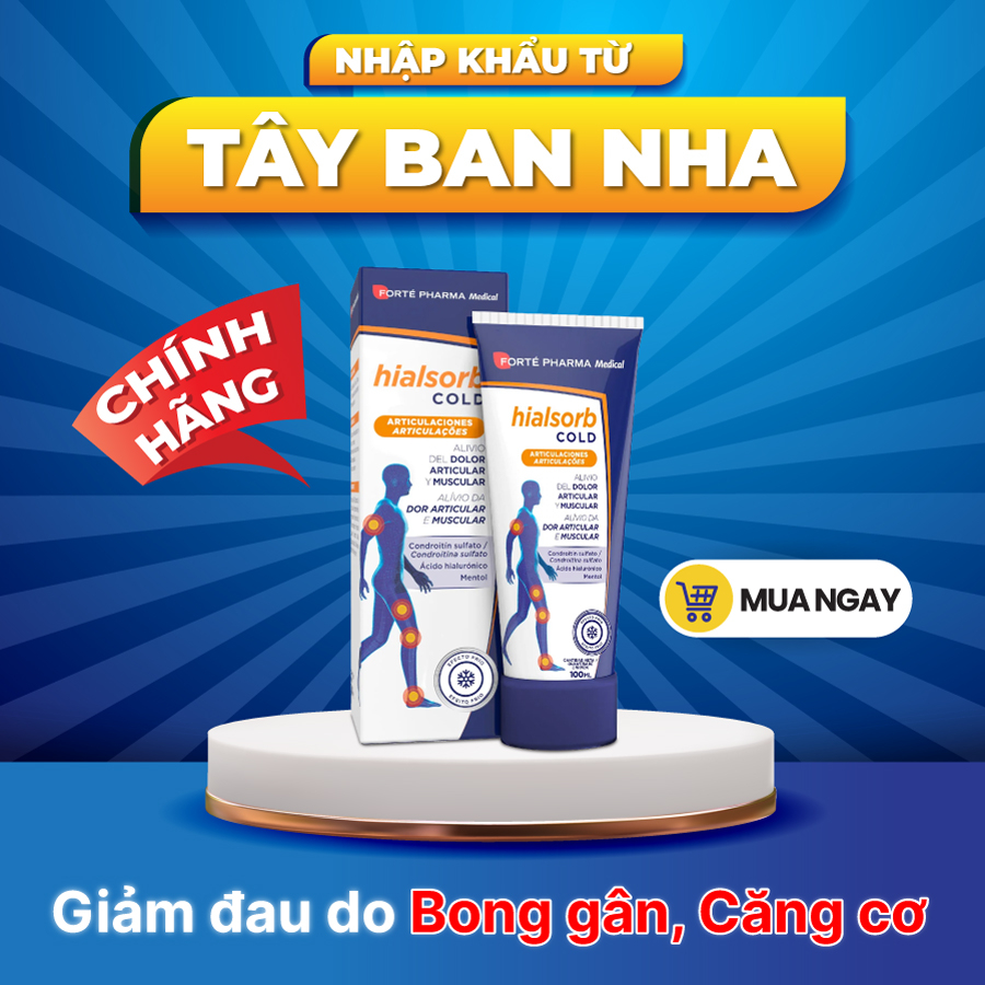 HIALSORB COLD (KEM BÔI LẠNH) Giúp giảm đau, giảm viêm do bong gân, căng cơ, massage cơ