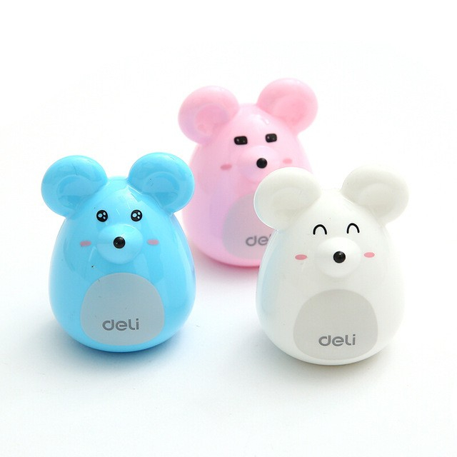 Gọt Bút Chì Mini - Hình Con Chuột - Deli 0569