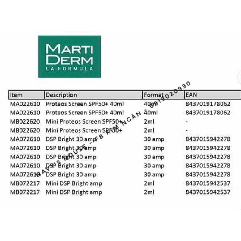 Kem chống nắng MTD The Originals chính hãng