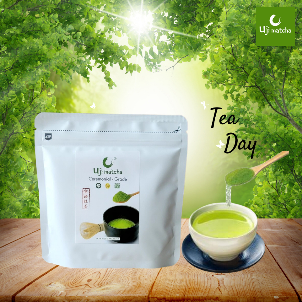 Bột trà xanh Matcha Ceremonial Grade nguyên chất gói 100g – Không đường, sữa