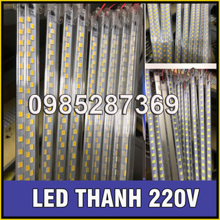 Đèn led thanh 220v 50cm ,30cm 72 mắt mắt led siêu sáng