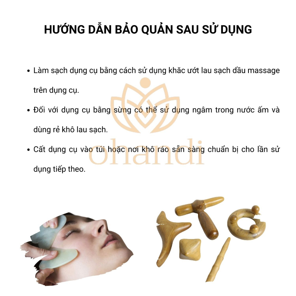 Cây Bấm Huyệt Hai Cạnh massage cổ vai gáy gỗ thơm tự nhiên không gây kích ứng da