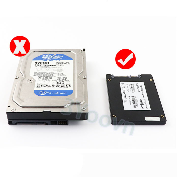 Khay chuyển ổ cứng 2.5 inch sang 3.5 inch dùng cho máy bàn/desktop