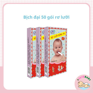 Rơ lưỡi cho bé Đông Pha gạc tưa vệ sinh răng miệng cho trẻ sơ sinh 1 bịch 50 cái