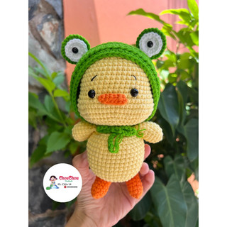 Thú len nhồi bông handmade - Gà đội nón ếch