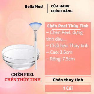 Chén peel, chén đựng tinh dầu bằng thủy tinh kích thước 7,5cm