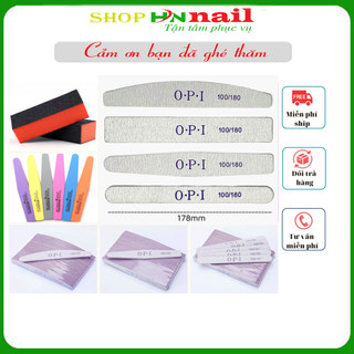 Dũa phào ngắn, bán nguyệt hình thoi hỗ trợ chăm sóc móng làm đẹp nail shop hnnail