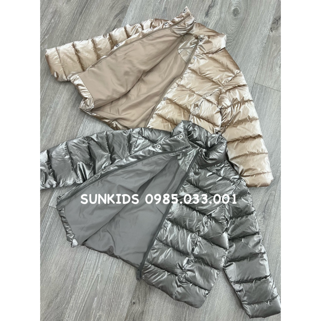 Áo khoác bomber siêu nhẹ phối ánh kim cúc bấm xuất xịn