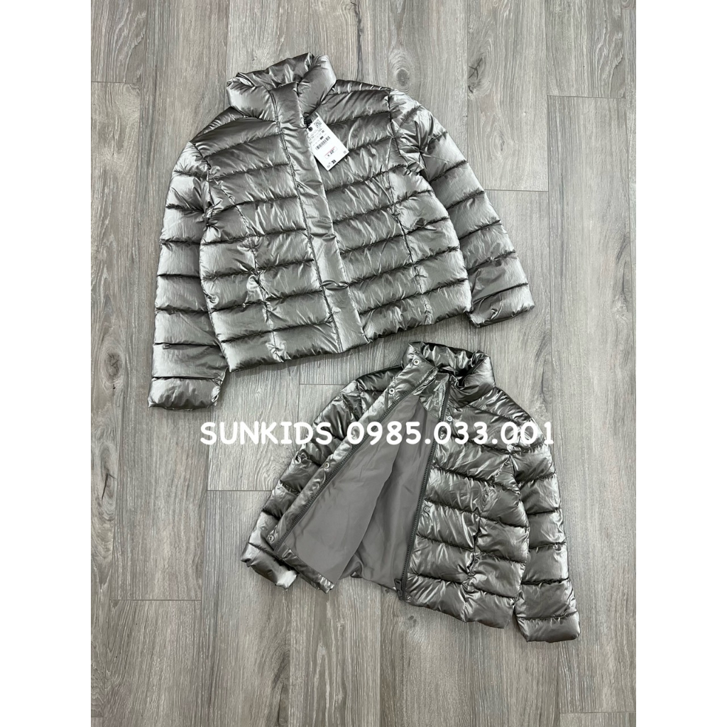 Áo khoác bomber siêu nhẹ phối ánh kim cúc bấm xuất xịn