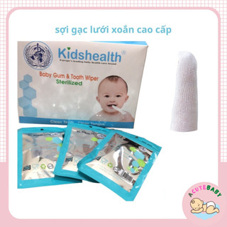 Rơ lưỡi cho bé Bộ 10 Gạc Rơ Lưỡi Tiệt Trùng Kidshealth Cho Bé - ACuteBaby