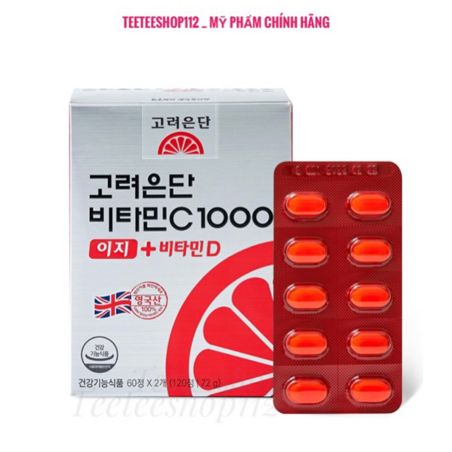 Viên Uống Vitamin C 1000mg Korea Eundan Hàn Quốc