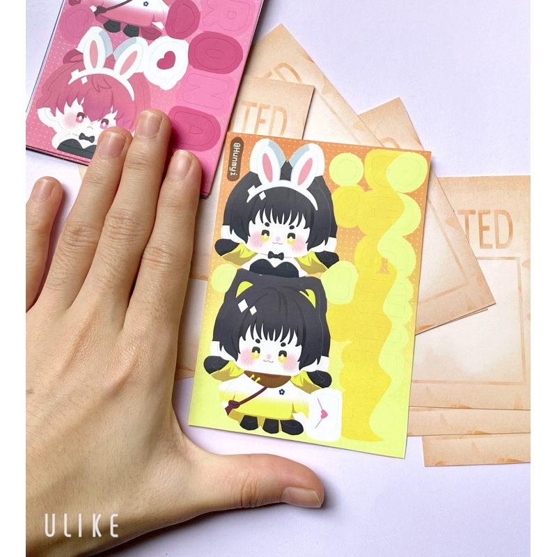 Hình dán/ Sticker Sheet 7x10cm Blue Lock | Artist Hunmyi