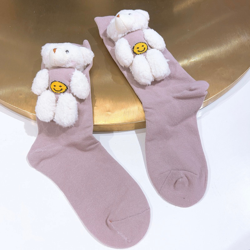 Tất gấu cotton co giãn G.Lady Store