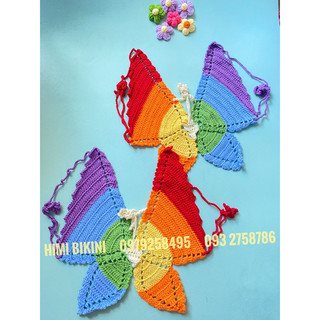 Áo cánh bướm móc len siêu đẹp nhiều màu - bikini handmade