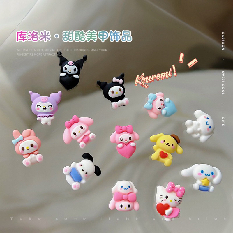 Charm nail hoạt hình Kuromi Sanrio