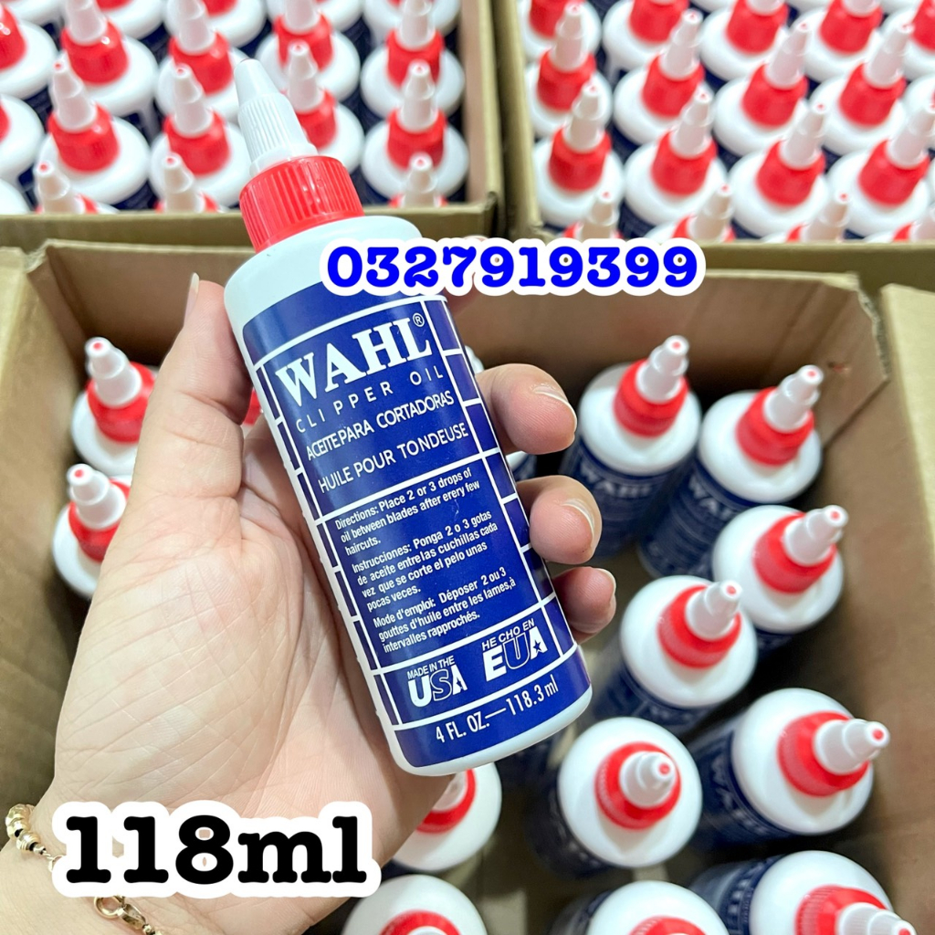 ✅ Dầu tra tông đơ , tra kéo chính hãng WAHL 118ml