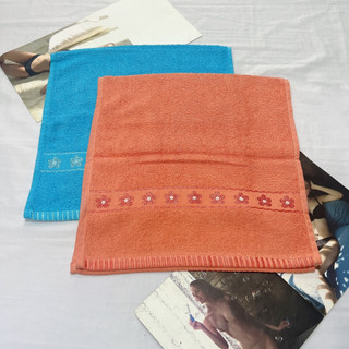Khăn tắm cotton cao cấp đa năng màu trơn 8 tấc thấm hút nước tốt bền màu không xù lông