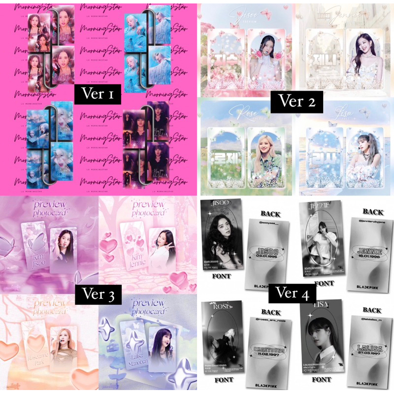 Set card fanmade BlackPink