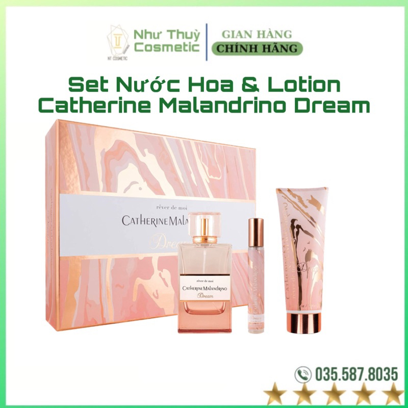 Set Nước Hoa & Lotion Catherine Malandrino Dream