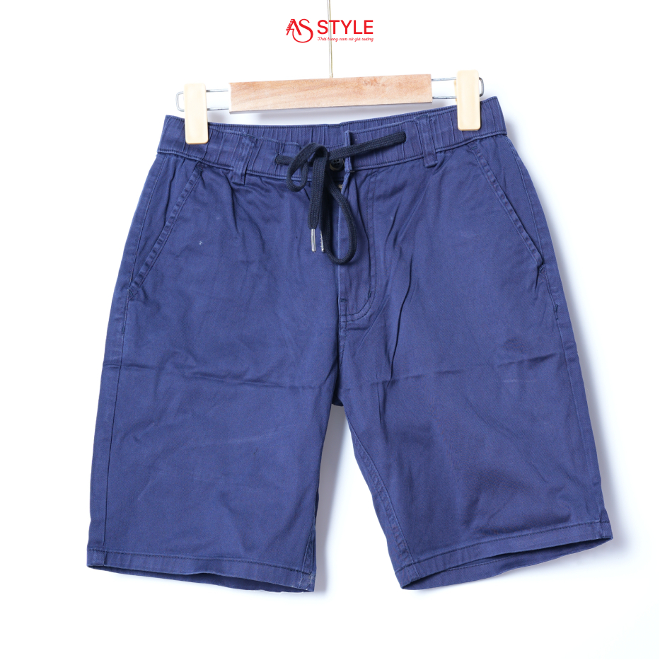 Quần Short Kaki Nam Asstyle ASSH79 Lưng Thun Dây Rút Túi Sau Form Chuẩn Hàn
