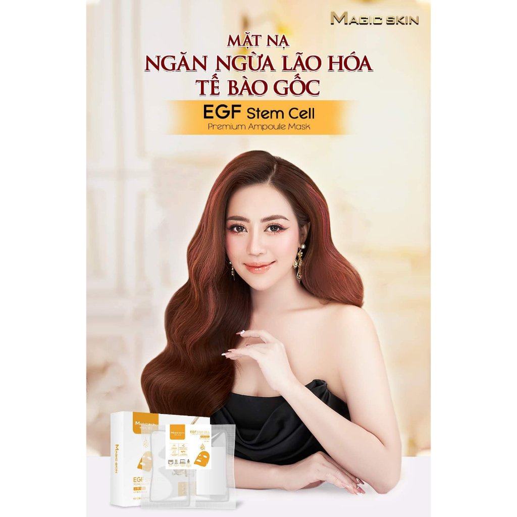 Mặt nạ phục hồi da đa tầng công nghệ tế bào gốc Magic Skin - EGF Stem Cell Premium Ampoule Mask