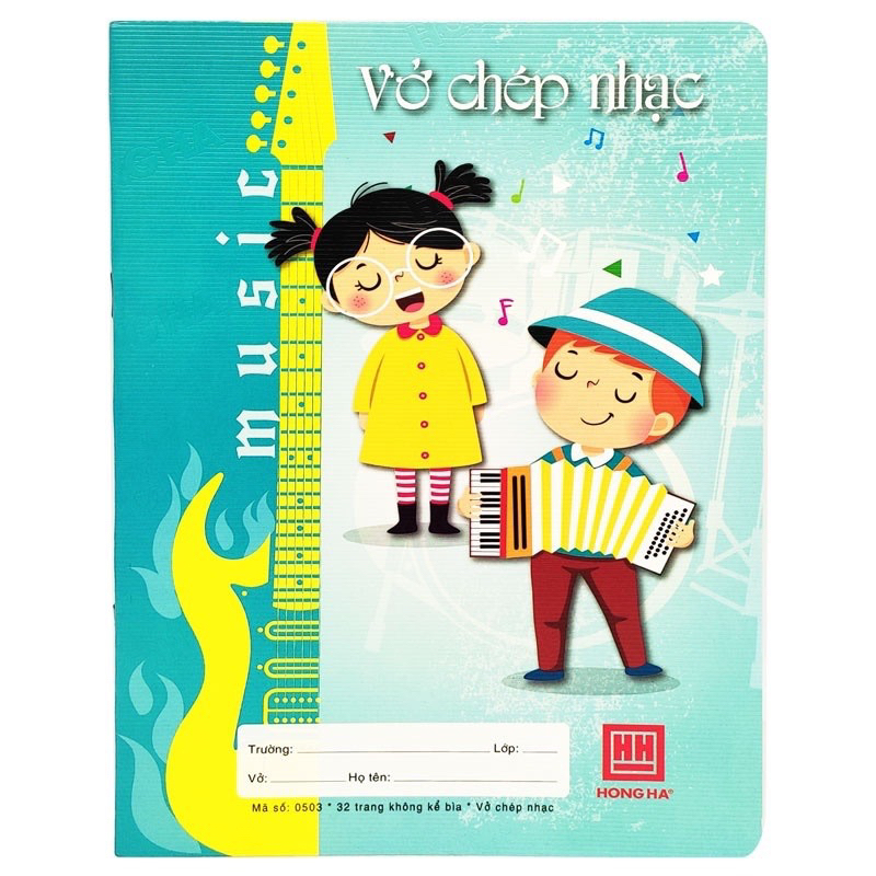 Vở chép nhạc School Hồng Hà 0503 - 32 trang