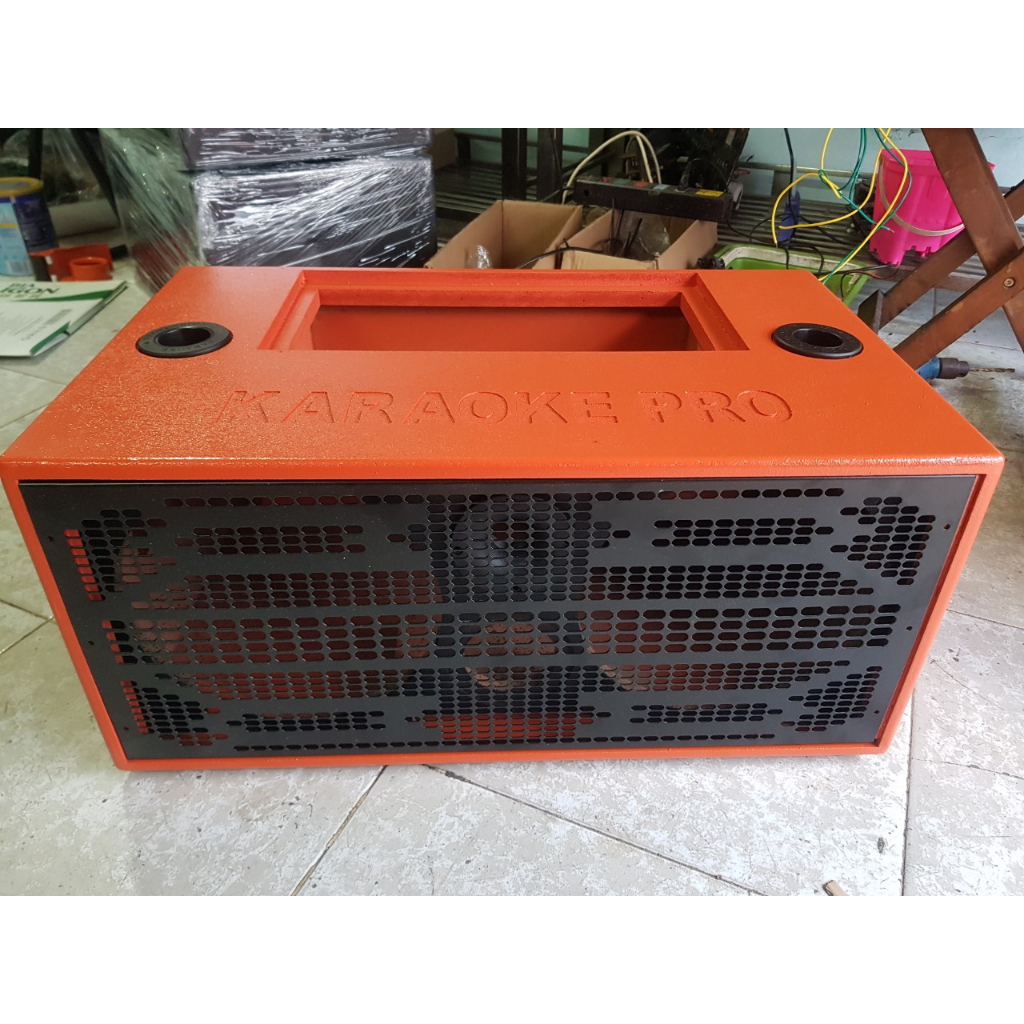 vỏ loa di động 2 bass 25 khung mạch 19x38 (KT 63x28x39)