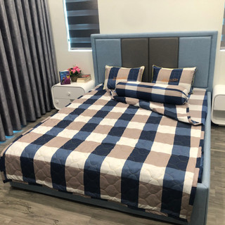 Bộ chăn hè ga gối COTTON POLY trọn bộ 5 món, chăn hè trần bông tấm nhiều mẫu lựa chọn...