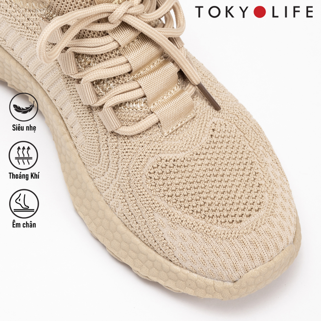 Giày thể thao nữ TOKYOLIFE siêu nhẹ êm chân năng động chất liệu vải dệt cao cấp thoáng khí C9SHO201M