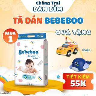 Tã Dán Bỉm Dán Bebeboo Nhật Bản mềm mỏng, chống hăm, 2 lớp chống tràn