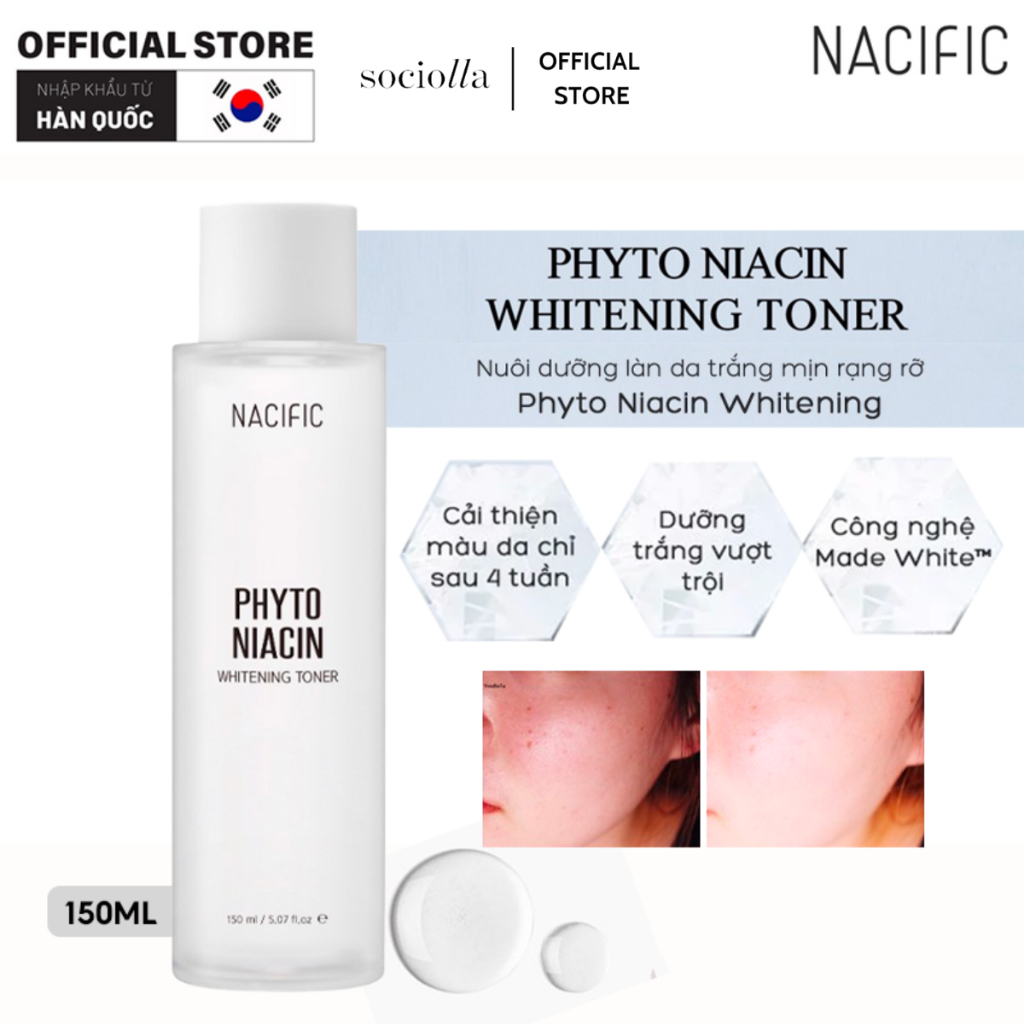 Nước Cân Bằng Dưỡng Trắng Nacific Phyto Niacin Whitening Toner 150 ml