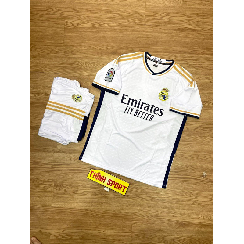 Quần áo bóng đá vải thun lạnh/mè hàn in tên số theo yêu cầu mẫu Ri An