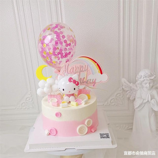 - Mèo Hello Kitty - Trang trí bánh sinh nhật bánh kem