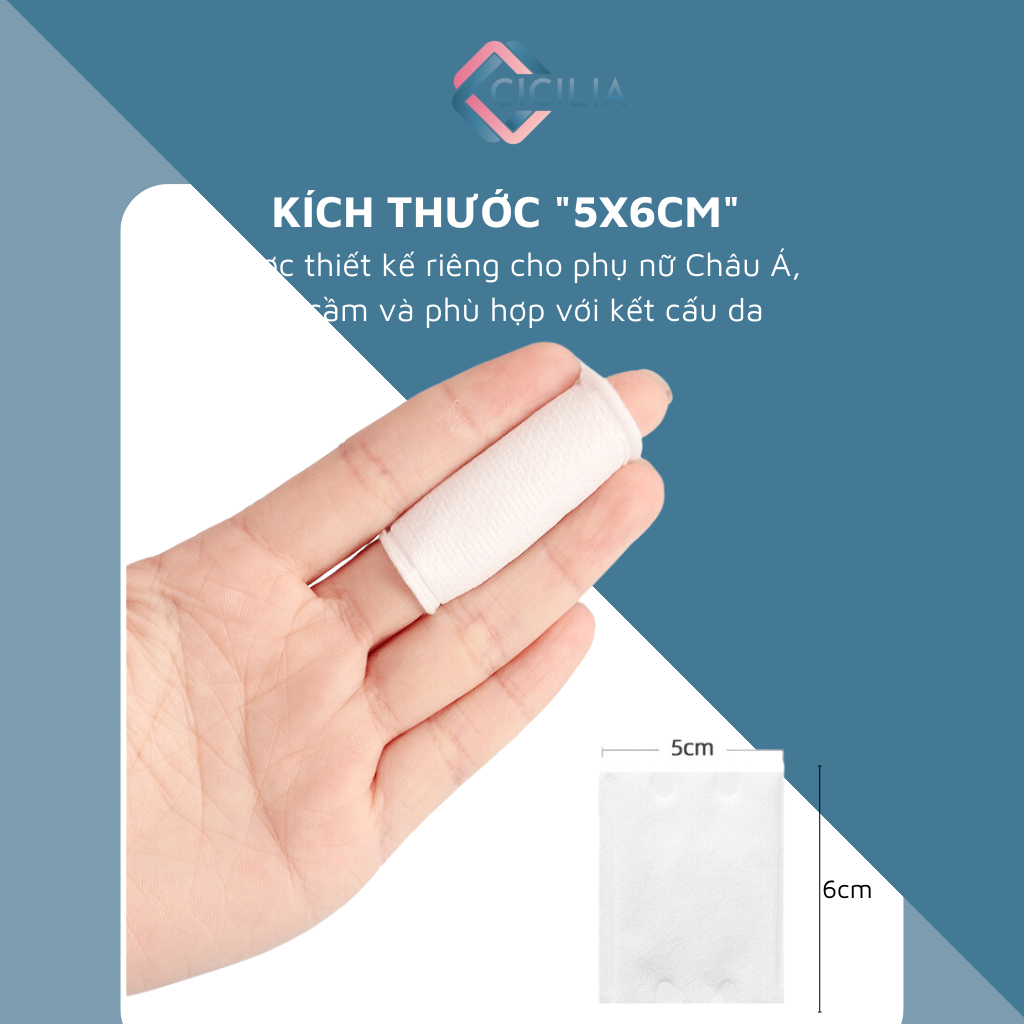 Bông Tẩy Trang CICILIA Làm Sạch Da Sạch Sâu CI-021