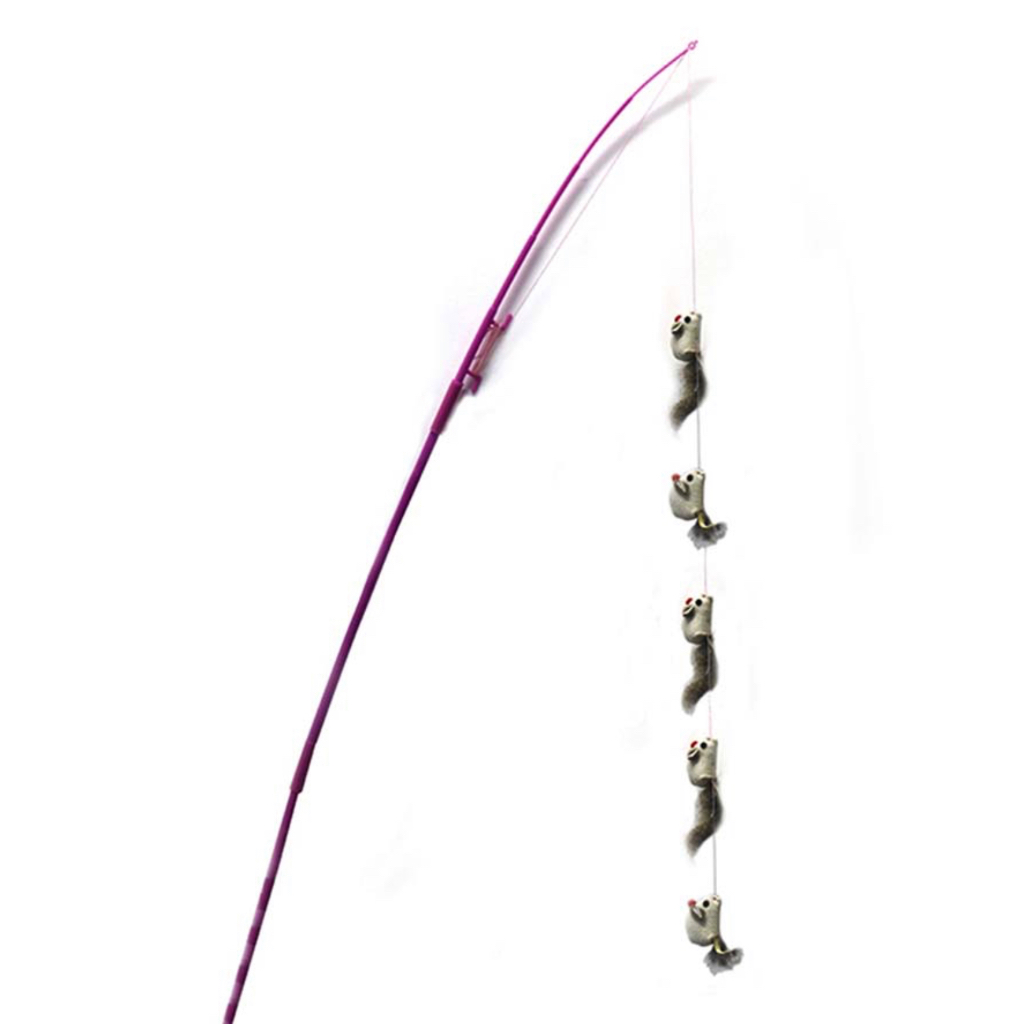 Cần Câu cho Mèo Cattyman cần câu gia đình chuột size siêu lớn cho thú cưng