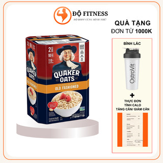 Yến mạch mỹ quaker oats 4,52 kg - hỗ trợ tăng cơ giảm mỡ ăn kiêng gym keto eat clean làm bánh chất lượng date mới hữu cơ