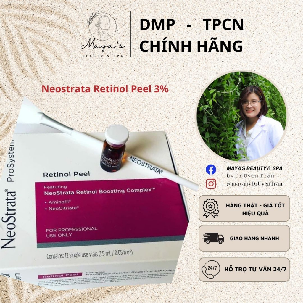 [HÀNG CHÍNH HÃNG] Tinh chất thay da sinh học NeoStrata ProSystem Retinol 3% Peel, TẶNG KÈM CỌ QUÉT PEEL