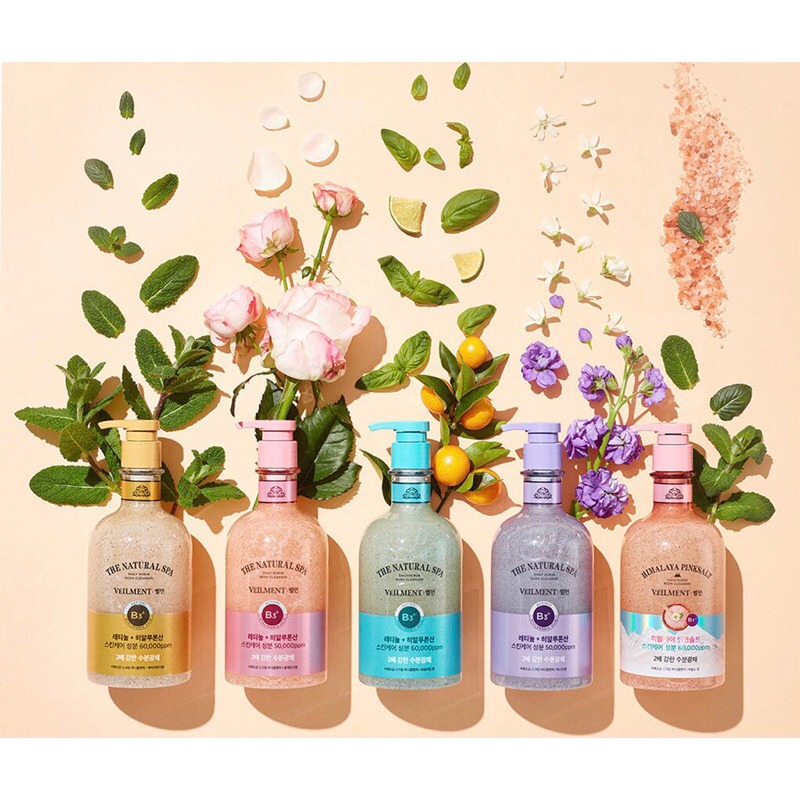 Sữa tắm hạt 400ml The Natural Spa