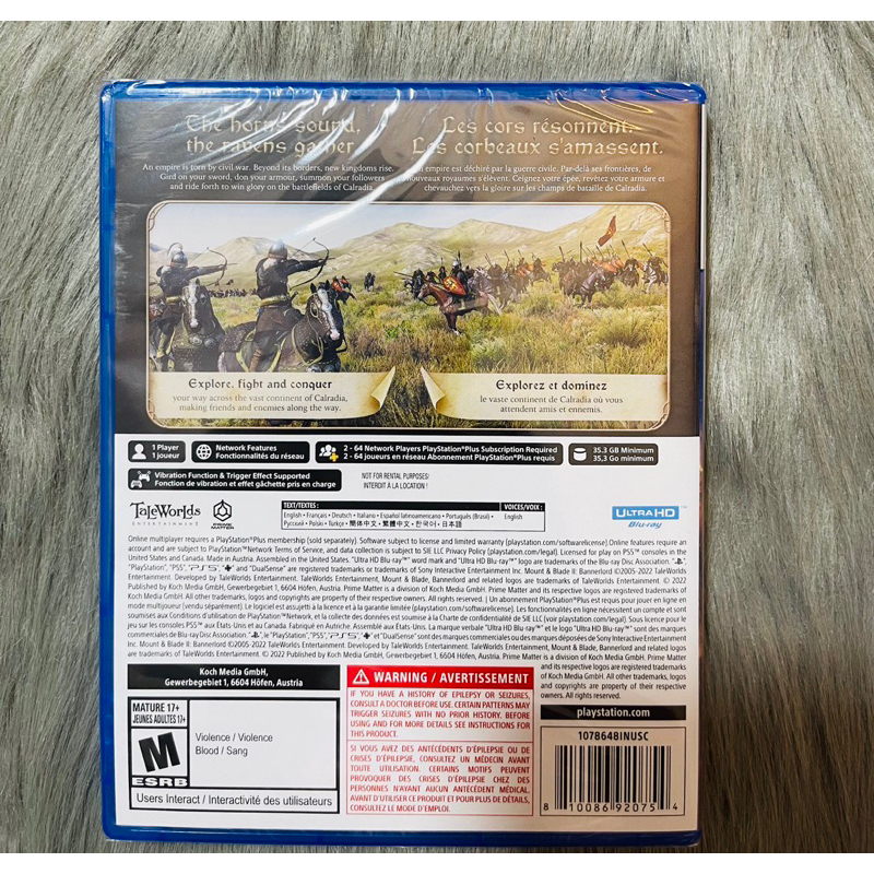 Đĩa Game PS5 : Mount & Blade 2: Bannerlord