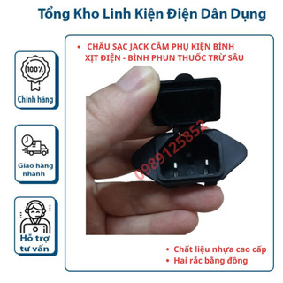 Ổ cắm sạc bình xịt điện bình phun thuốc - phụ kiện thay thế bình xịt điện