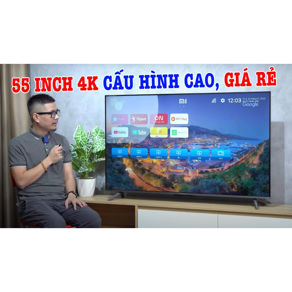🍀MỚI 2023🍀Tivi Xiaomi EA 43 55 65 75 inch Màn Hình 4k Android TV Hàng Chính Hãng
