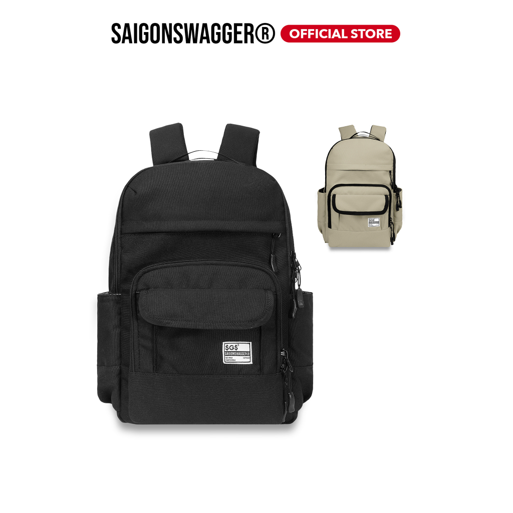 Balo Laptop chống sốc, Cặp đựng laptop SAIGONSWAGGER® MID - COVERING BACKPACK, đi học, đi làm