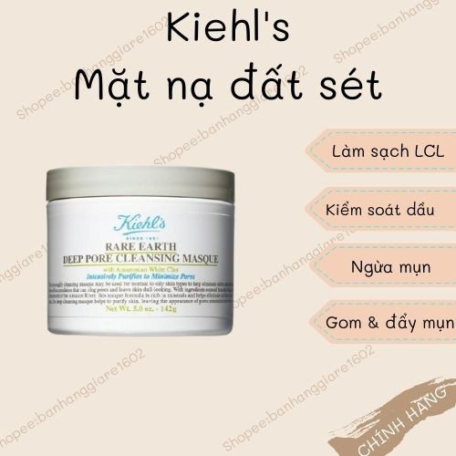 Mặt Nạ Đất Sét Kiehl s Làm Sạch Sâu Se Khít Lỗ Chân Lông, giảm mụn đầu đen, ngăn ngừa lão hóa 125ml | BigBuy360 - bigbuy360.vn