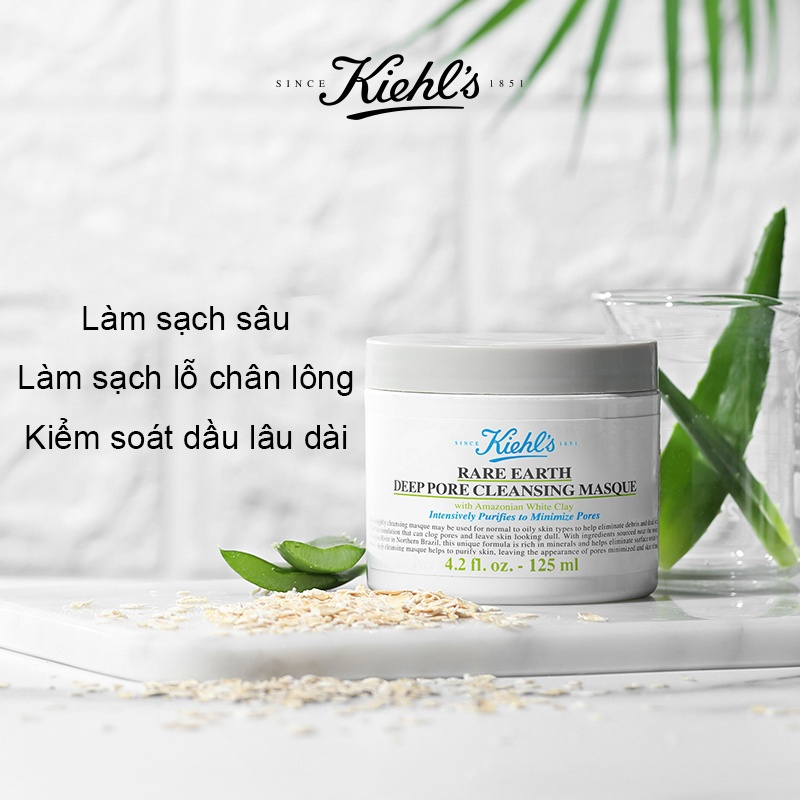 Mặt Nạ Đất Sét Kiehl s Làm Sạch Sâu Se Khít Lỗ Chân Lông, giảm mụn đầu đen, ngăn ngừa lão hóa 125ml | BigBuy360 - bigbuy360.vn