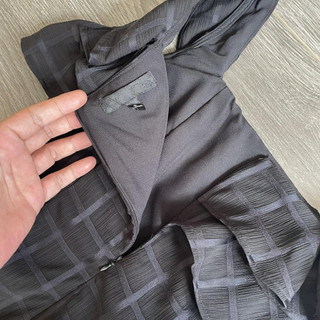 Đầm midi nữ caro đen