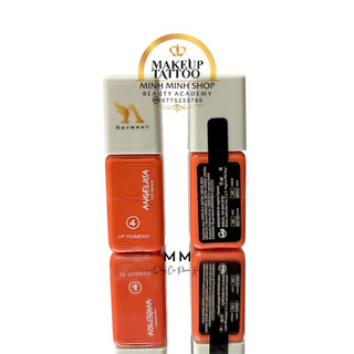 Mực angelica hồng cam sữa tem đen chai vuông 10ml