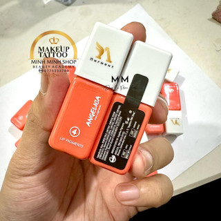 Mực angelica tem đen hồng cam sữa chai vuông 10ml