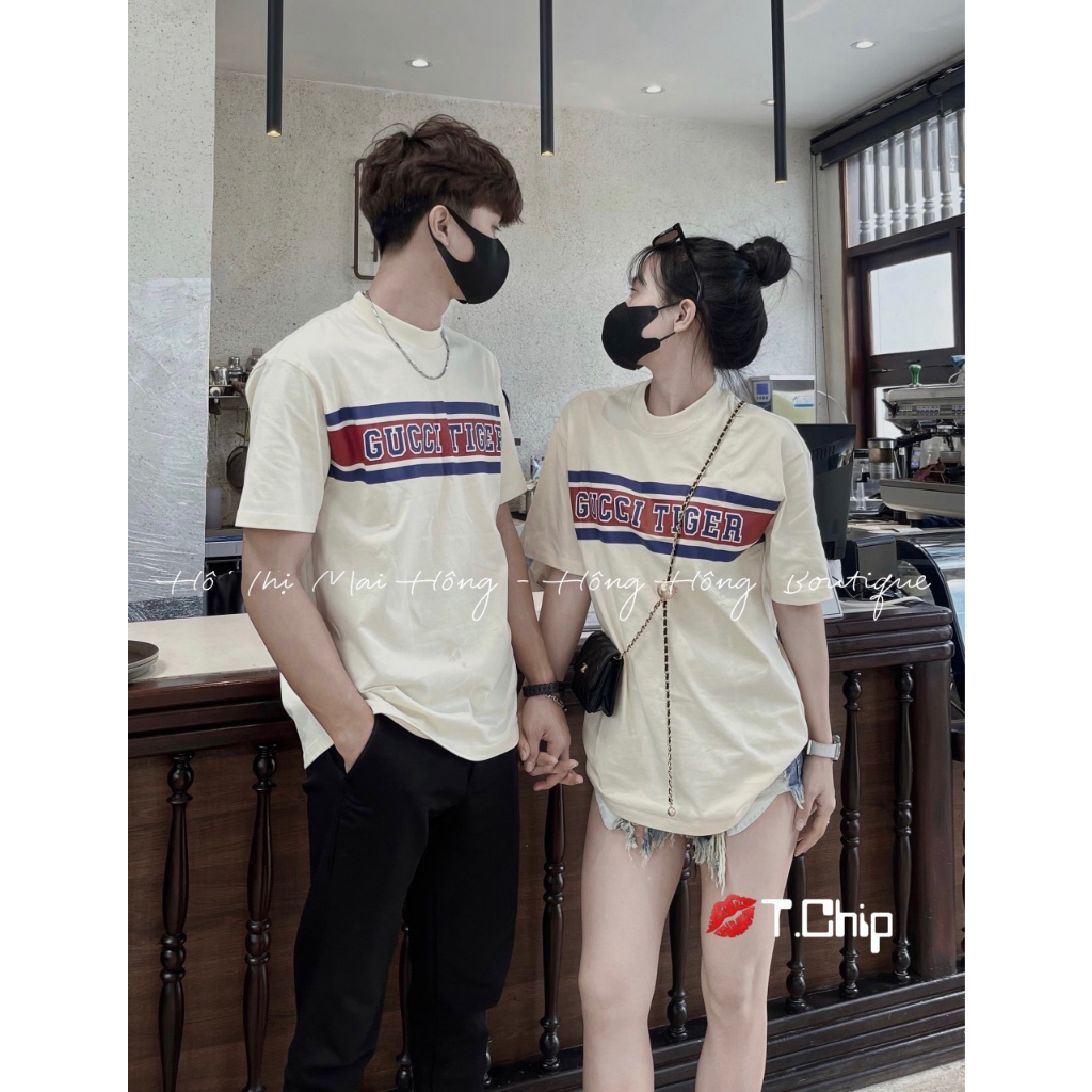 Áo Thun GC Form Rộng Tay Lỡ Vải Cotton 100%, Áo Phông Gucci Unisex Nam Nữ In Chữ cực Đẹp | BigBuy360 - bigbuy360.vn