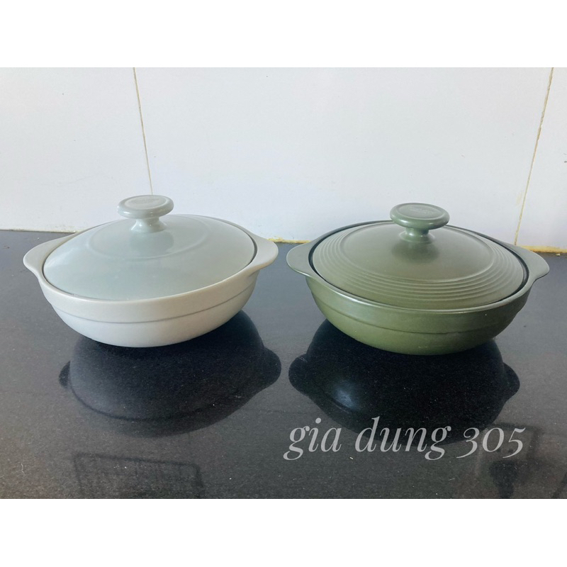 Nồi sứ dưỡng sinh Minh Long - đáy từ - luna 1 lít