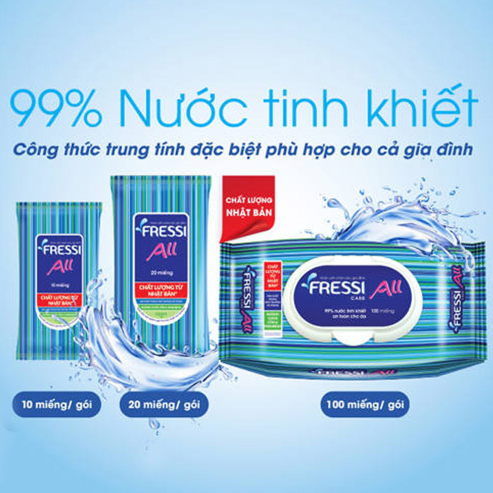 Khăn ướt Fressi Care All 100 miếng